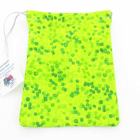 GHGCB1018 Lime Spash Cotton Gamers Dice Bag (5in x 7in) Gallant Hands