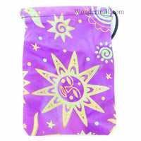 GHGCB1024 Golden Suns Dice Bag 7inx5in Drawstring Gallant Hands Gamers Gear