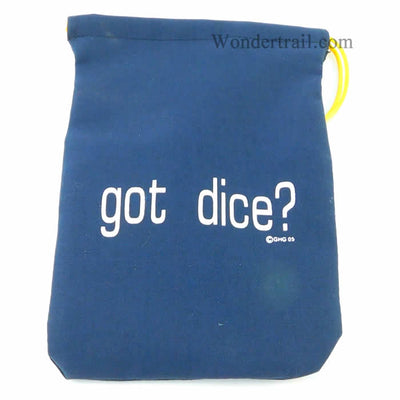 GHGCB1028 Got Dice? Dice Bag 7inx5in Drawstring Gallant Hands Gamers Gear
