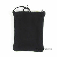 GHGFL3001 Black Fleece 2-Pocket Gamers Dice Bag 7inx5in Drawstring
