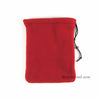 GHGFL3002 Red Fleece 2-Pocket Gamers Dice Bag 7inx5in Drawstring