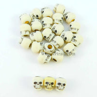 GHGSC2302 Ivory Skull Counters 1 Pack of 25 Gallant Hands Gamers Gear