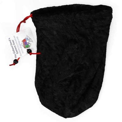 GHGVB4012 Black Ninja Velvet Dice Bag 7inx5in Drawstring