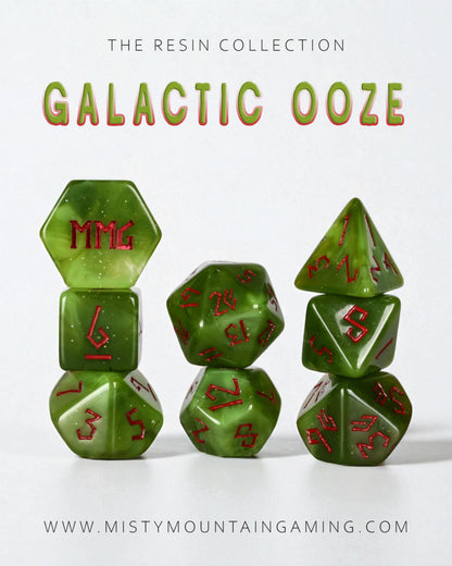 Galactic Ooze Resin Dice Set