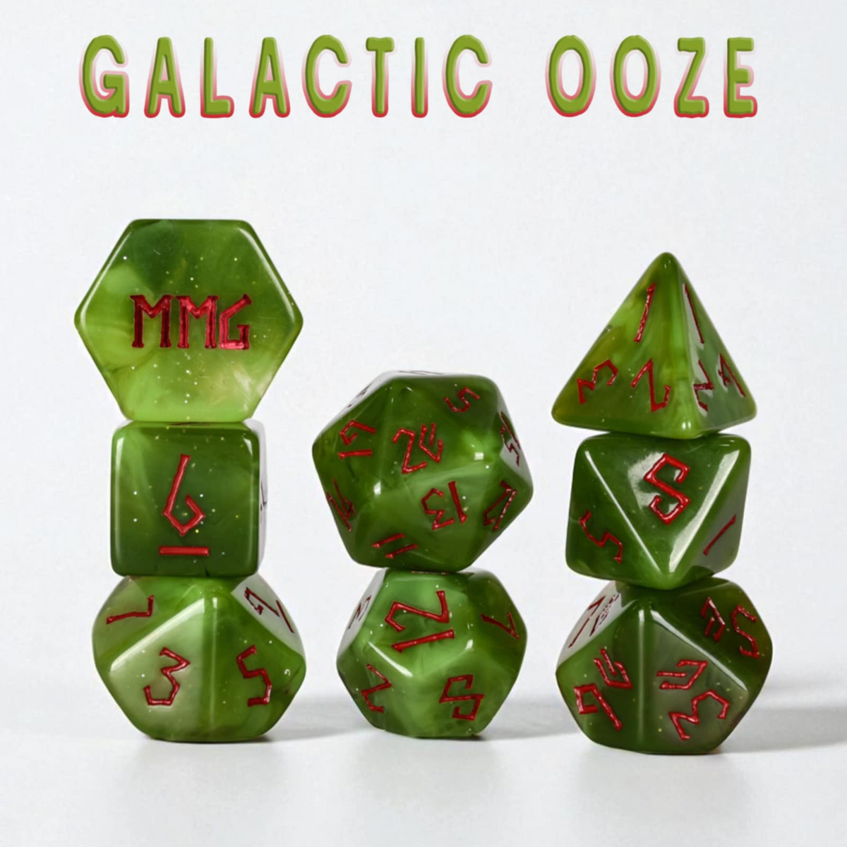 Galactic Ooze Resin Dice Set