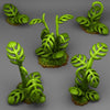 3D Printed Fantastic Plants and Rocks Giant Tropical Plants 28mm - 32mm D&D Wargaming