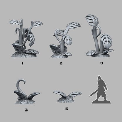 3D Printed Fantastic Plants and Rocks Giant Tropical Plants 28mm - 32mm D&D Wargaming
