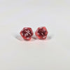 Glittering Red D20 Stud Earrings - Sparkle Dice Jewelry