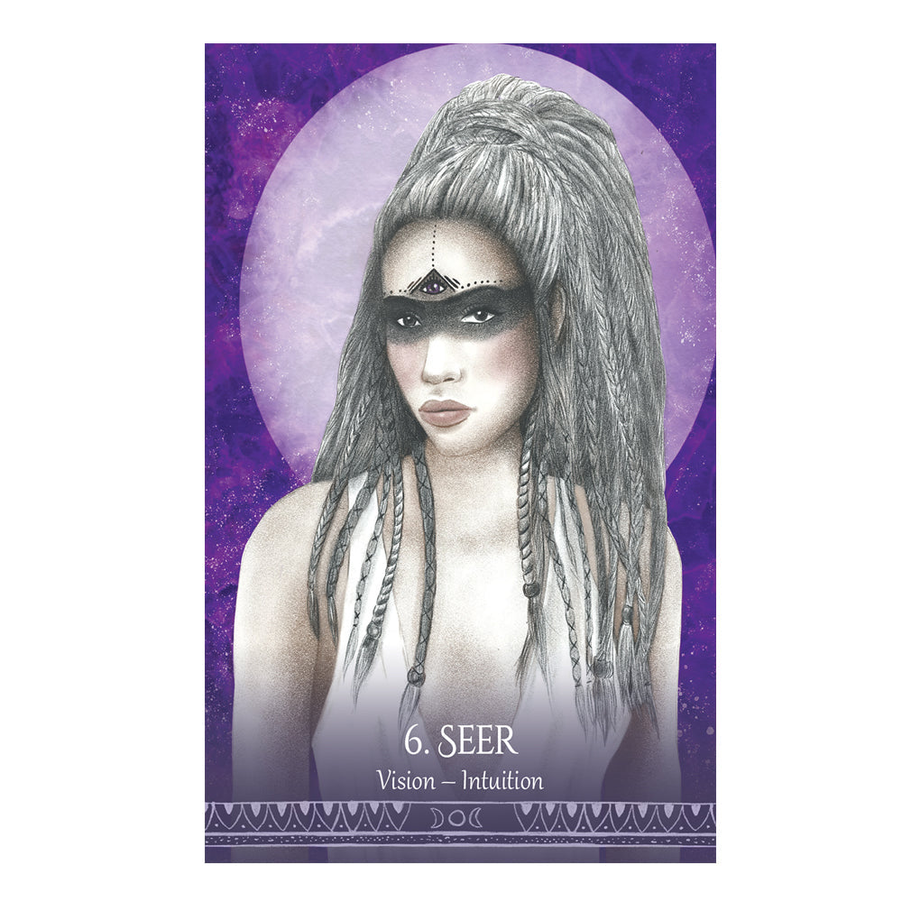 Goddess Spirit Oracle Deck – 44-Card Elemental & Lunar Oracle Set