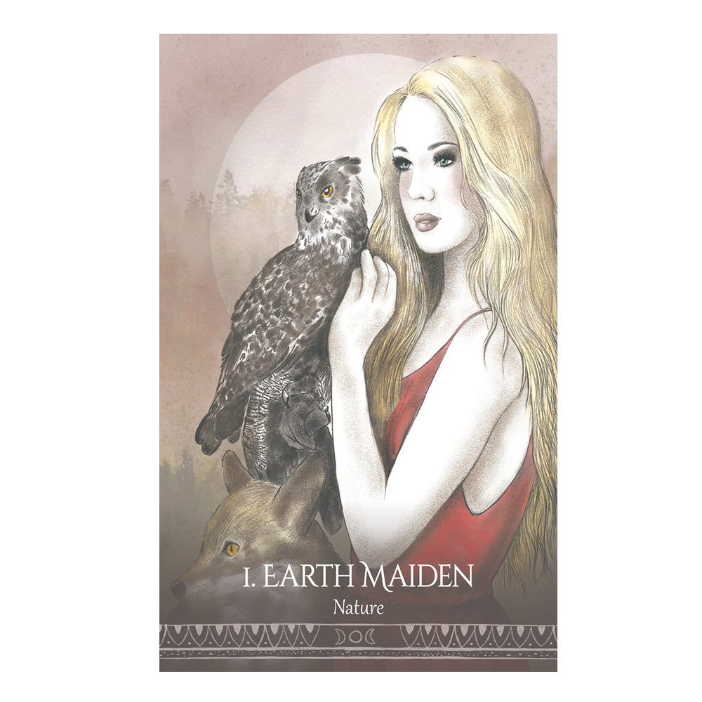 Goddess Spirit Oracle Deck – 44-Card Elemental & Lunar Oracle Set