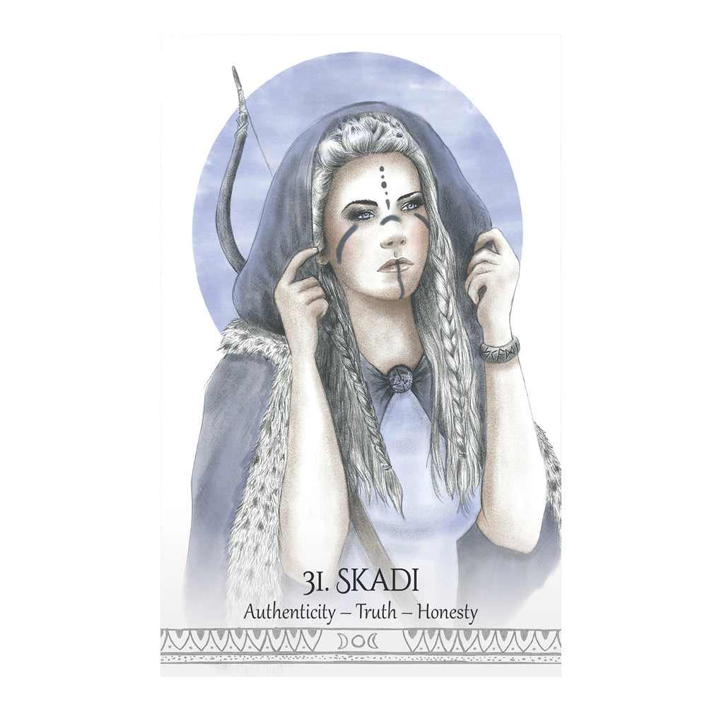 Goddess Spirit Oracle Deck – 44-Card Elemental & Lunar Oracle Set