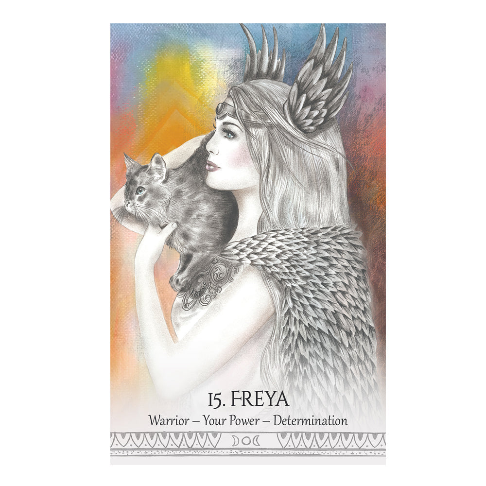 Goddess Spirit Oracle Deck – 44-Card Elemental & Lunar Oracle Set