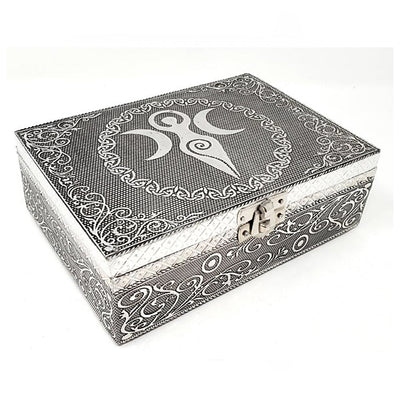 Goddess of Earth Metal Over Wood Box