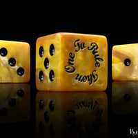 Gold Ring, Square 16mm Dice
