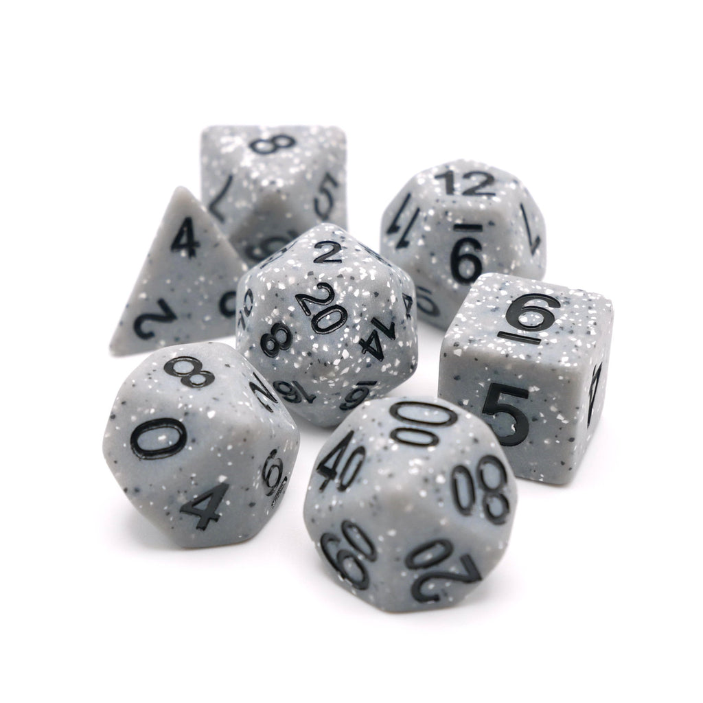 Granite Malphite - 7 Piece DnD Dice Set | Acrylic RPG Gaming Dice