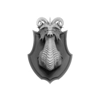 Green Chromatic Dragon Wall-Mountable Bust