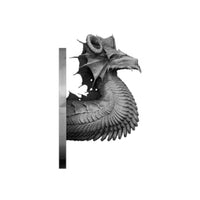 Green Chromatic Dragon Wall-Mountable Bust