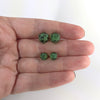 Green Dragon D20 Stud Earrings - Poison Green Dice Jewelry