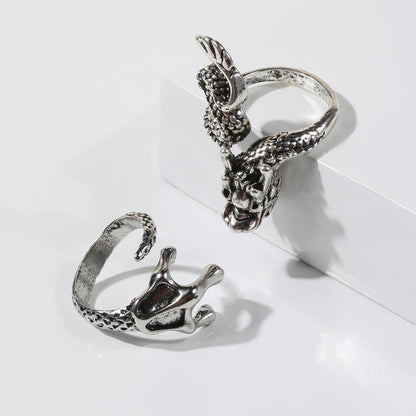 Dragon and Arm Ring Metal for Cosplay Game Night Dungeons and Dragons (adjustable)