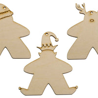 Holiday Ornaments - Meeple (3)