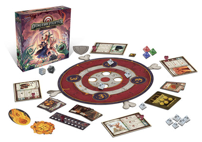 Dungeon Fighter: In the Chambers of Malevolent Magma - Party Dexterity Board Game