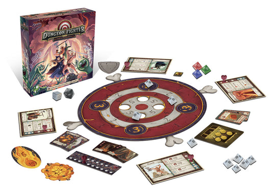 Dungeon Fighter: In the Chambers of Malevolent Magma - Party Dexterity Board Game