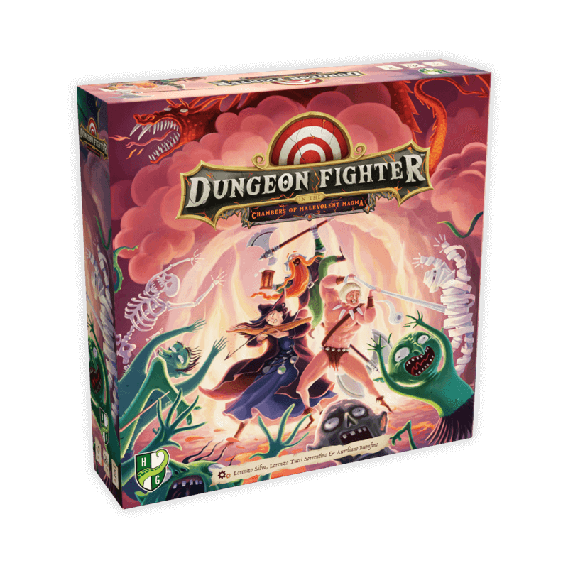 Dungeon Fighter: In the Chambers of Malevolent Magma - Party Dexterity Board Game