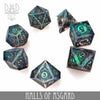 Halls of Asgard (Handmade) - 7 Dice Set