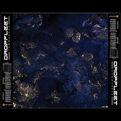 TT Combat: Dropfleet Commander Nocturnal Play Mat - 48x48 or 48x60 with PlayerAid Border