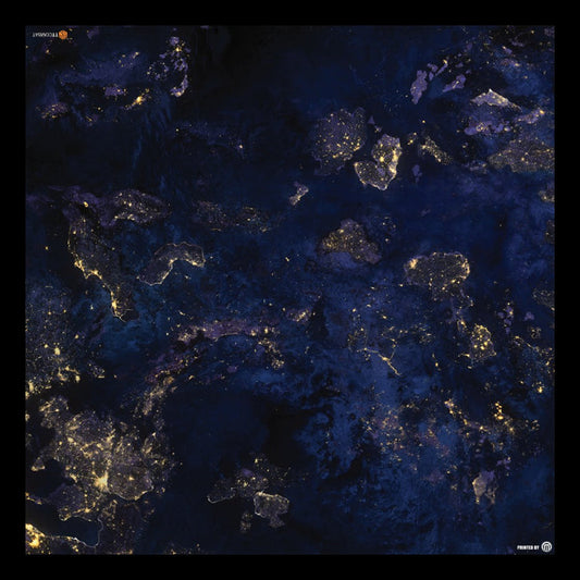 TT Combat: Dropfleet Commander Nocturnal Play Mat - 48x48 or 48x60 with PlayerAid Border