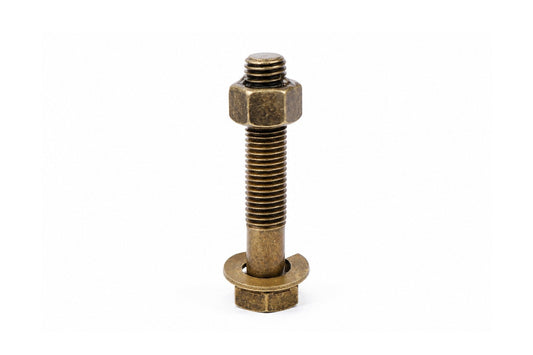 Hexed Bolt II – Solid Brass Nut & Washer Trick Puzzle, Mechanical Brain Teaser