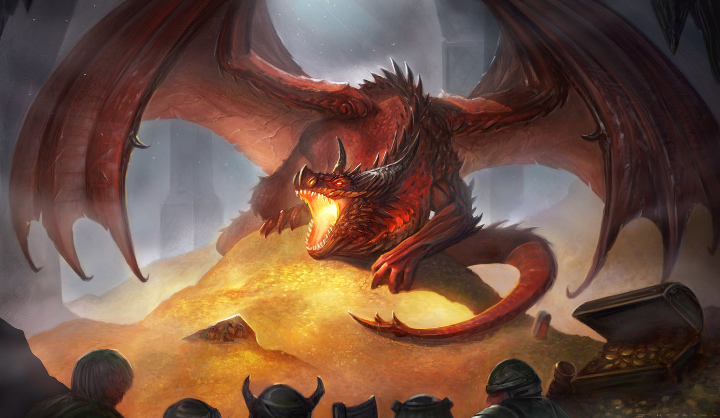 Treasure Dragon | James Hayball Series | Premium Oversized Playmat