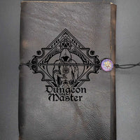 Hooded Dungeon Master, DnD Journal, Engraved, Embossed Refillable Leather Journal, A5 leather journal