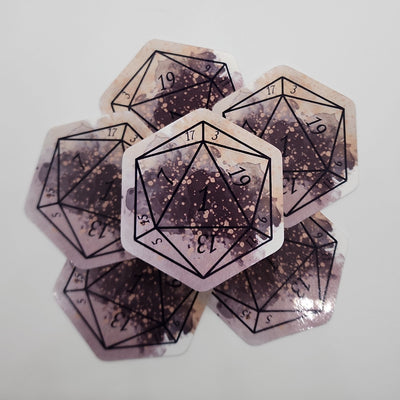 Hunter's Mark Nat 1 D20 Sticker