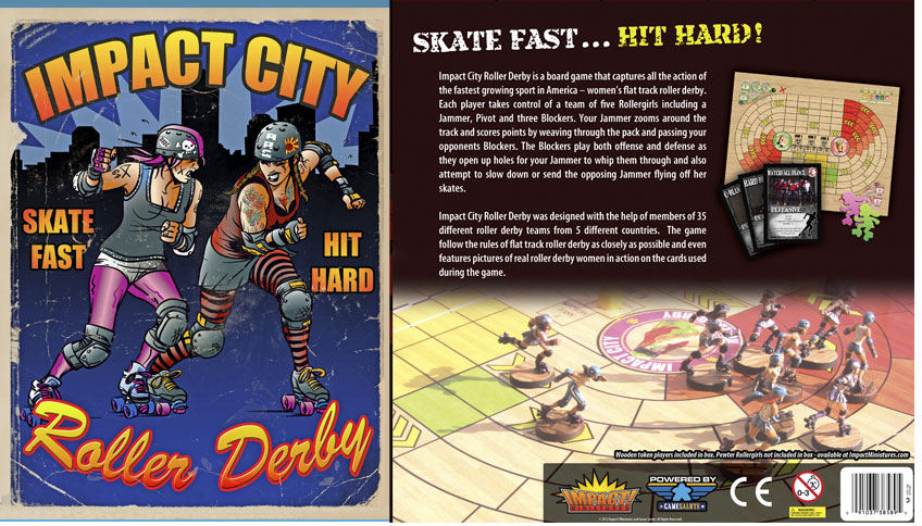 Impact City Roller Derby Board Game