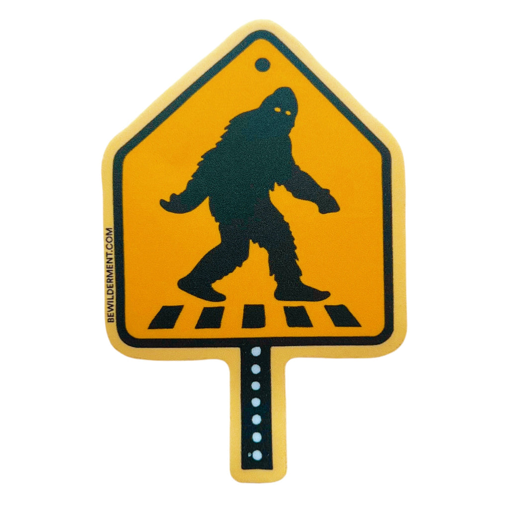 Bigfoot Crossing Vinyl Sticker