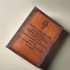 Lord Byron Leather Journal - "Pleasure in the Pathless Woods" Nature Quote