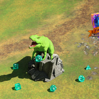 T-Rex 3D Printed Dice Tower – Fate's End Collection by Kim Bolt - Unleash Prehistoric Power!