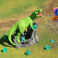 T-Rex 3D Printed Dice Tower – Fate's End Collection by Kim Bolt - Unleash Prehistoric Power!