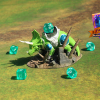 Armored War Triceratops Dinosaur 3D Printed Dice Jail - Fate's End Collection by Kim Bolt - Step back into a Prehistoric World!