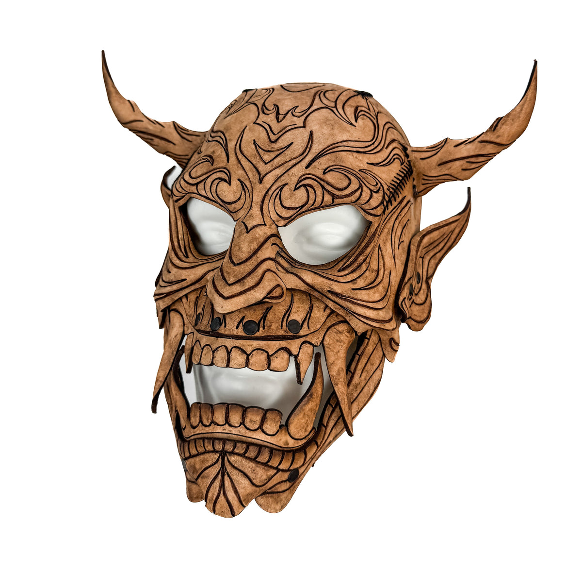 Leather Oni Mask Printable Pattern