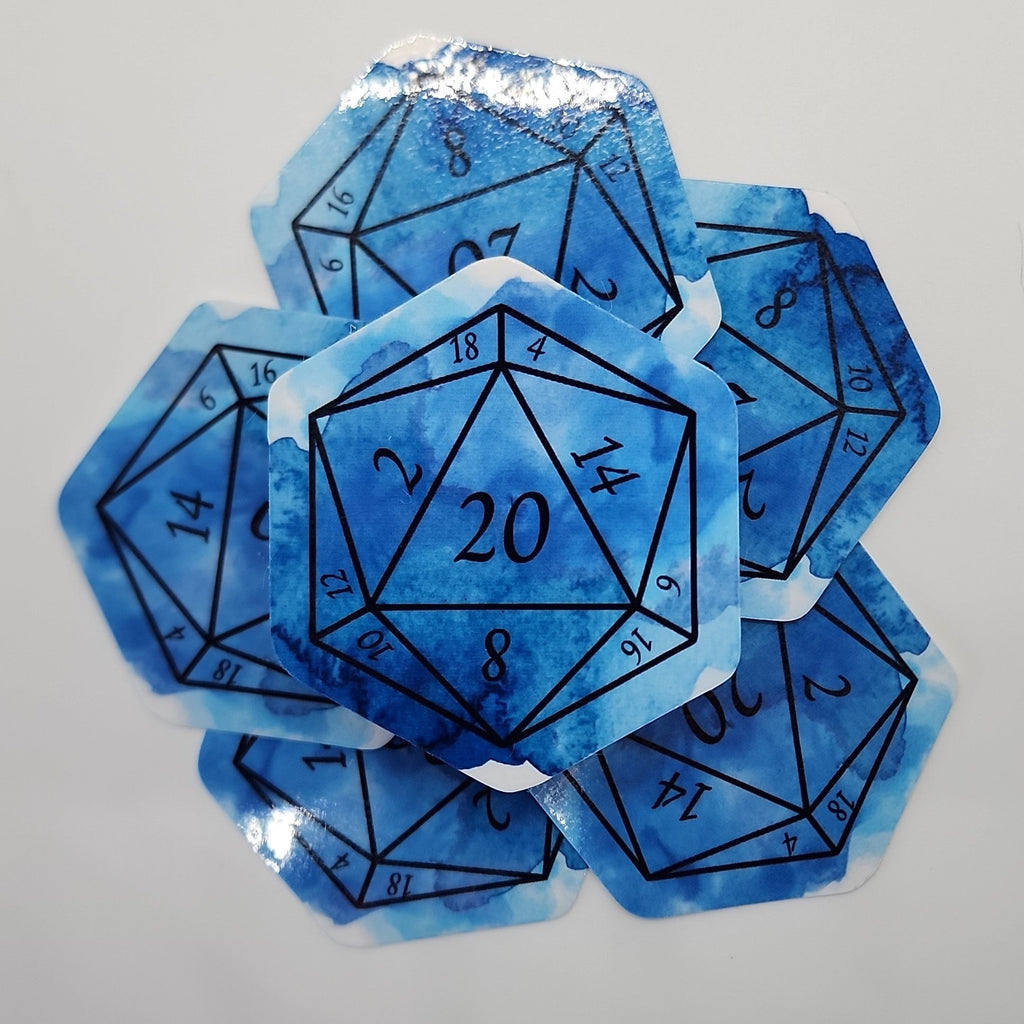 Wall of Water Nat 20 D20 Sticker