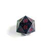 Reliably Ruthless D20 Dice - Green Black Rogue Dice