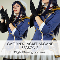 Arcane Officer Caitlyn Jacket Sewing Pattern - Digital Product