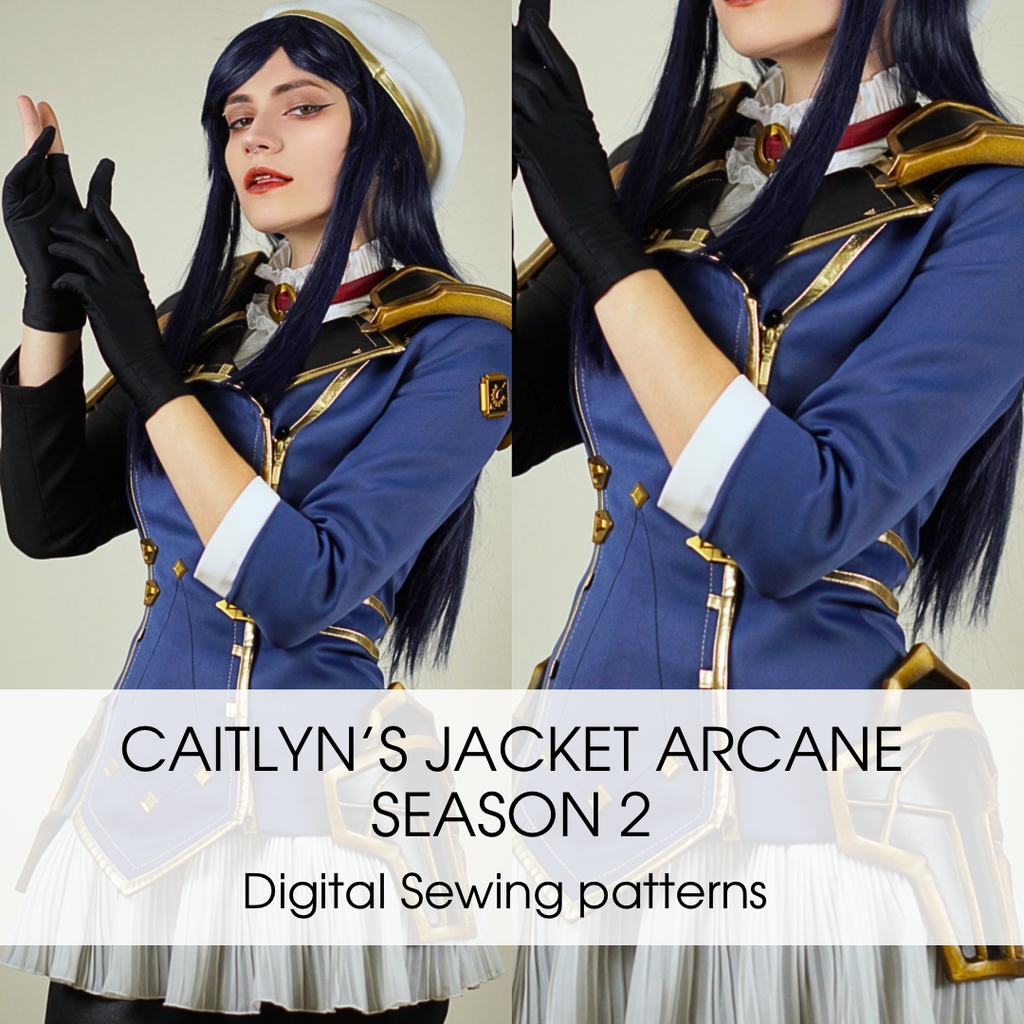 Arcane Officer Caitlyn Jacket Sewing Pattern - Digital Product