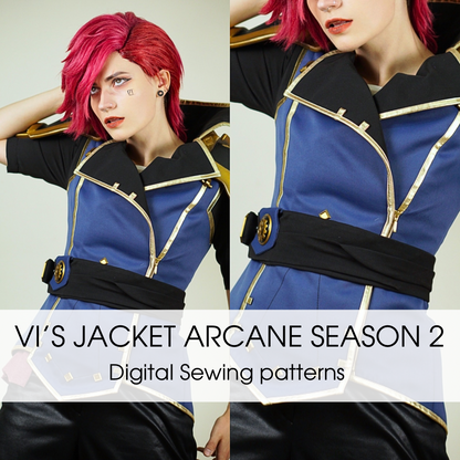 Arcane Officer Vi Jacket Sewing Pattern - Digital Product