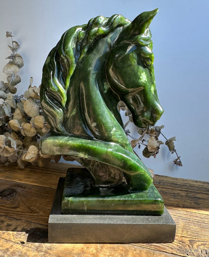 Canadian Nephrite Jade Horse, 6"
