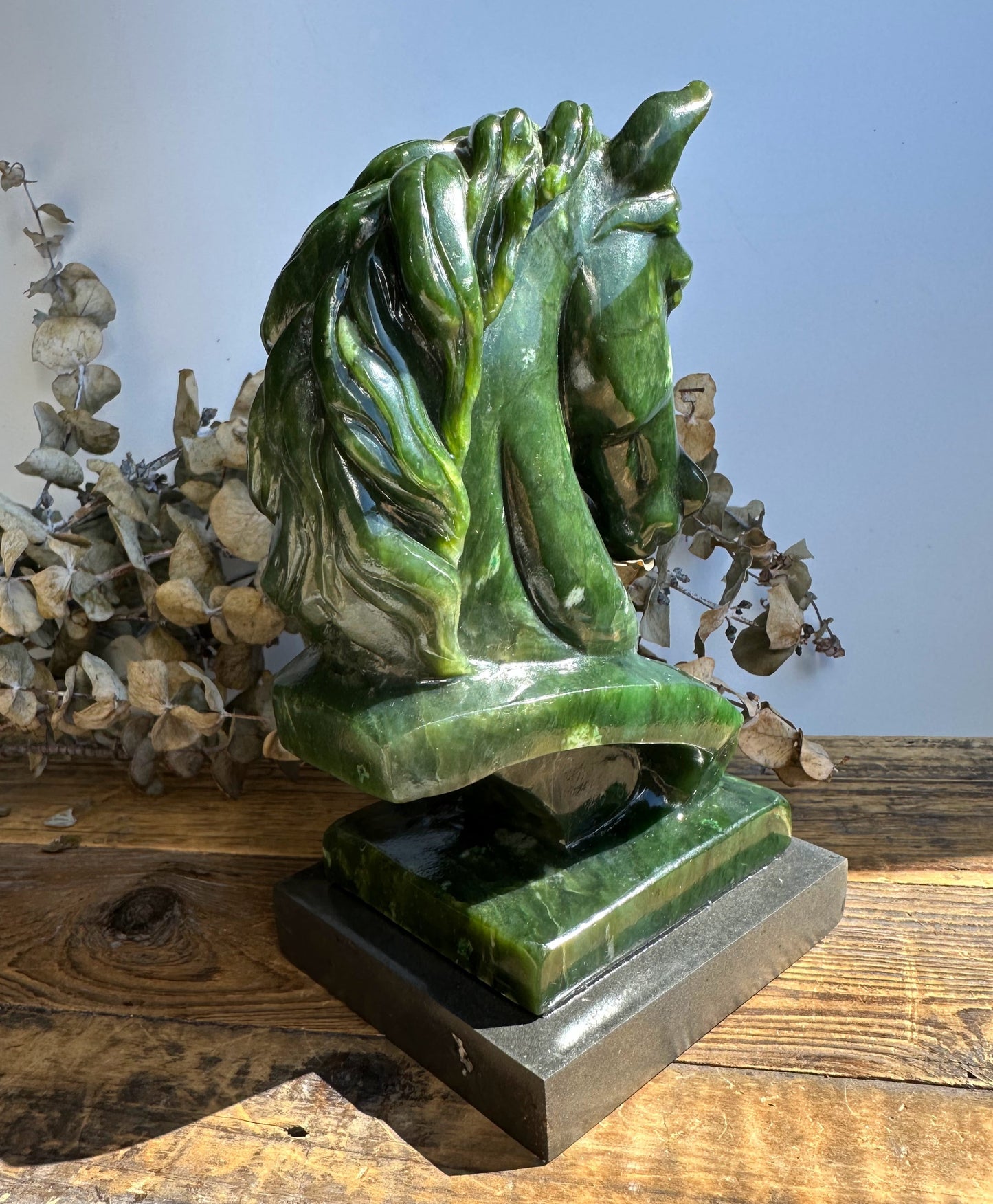 Canadian Nephrite Jade Horse, 6"