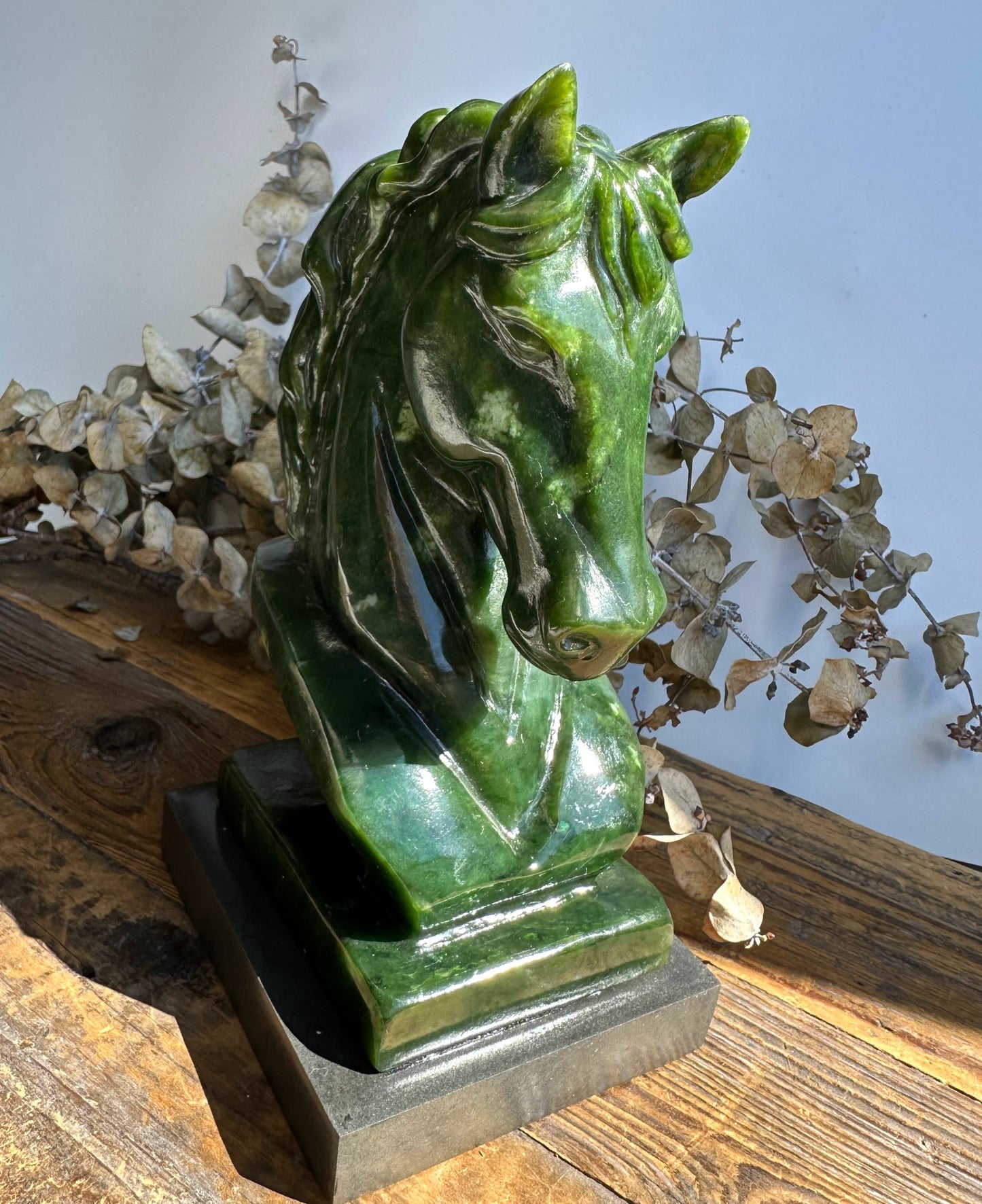 Canadian Nephrite Jade Horse, 6"