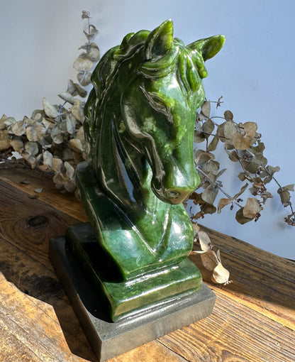 Canadian Nephrite Jade Horse, 6"